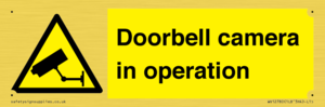 Doorbell camera in operation